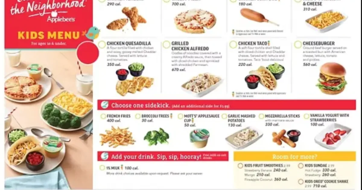 Applebee’s Menu With Prices