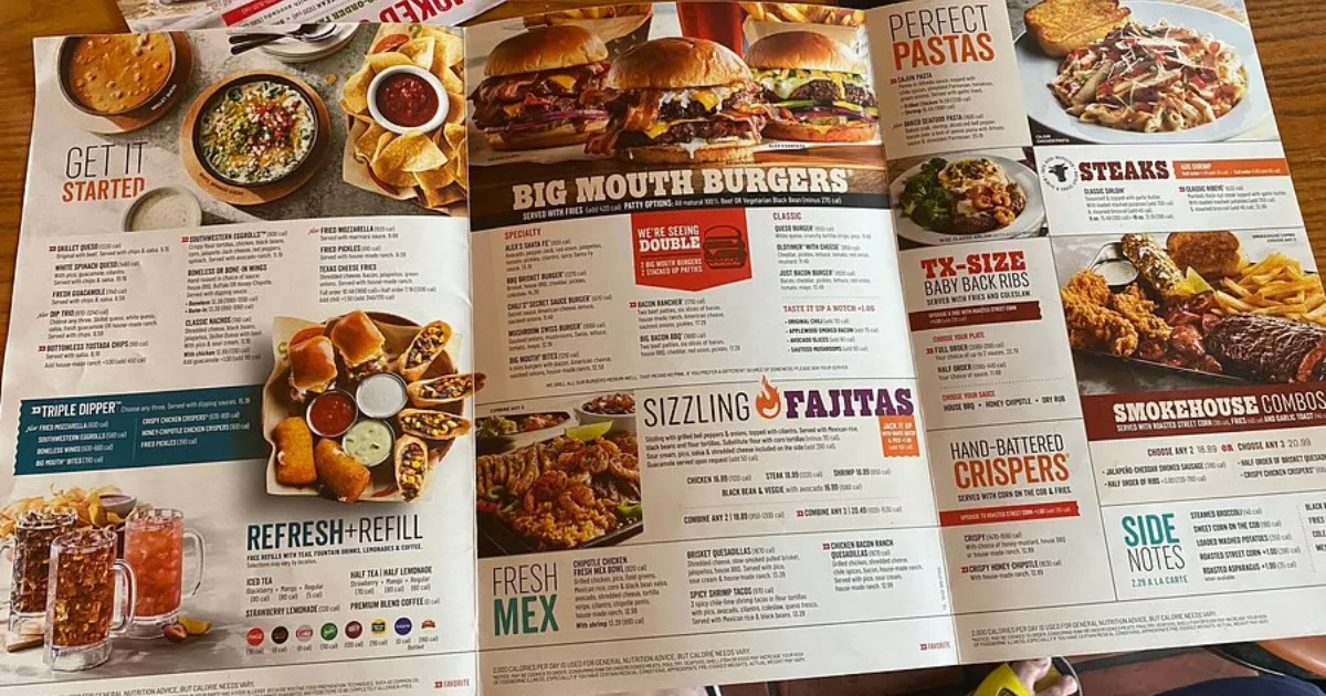 Chili’s Menu With Prices