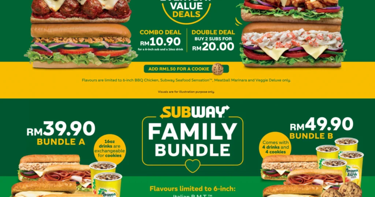 Subway Menu With Prices
