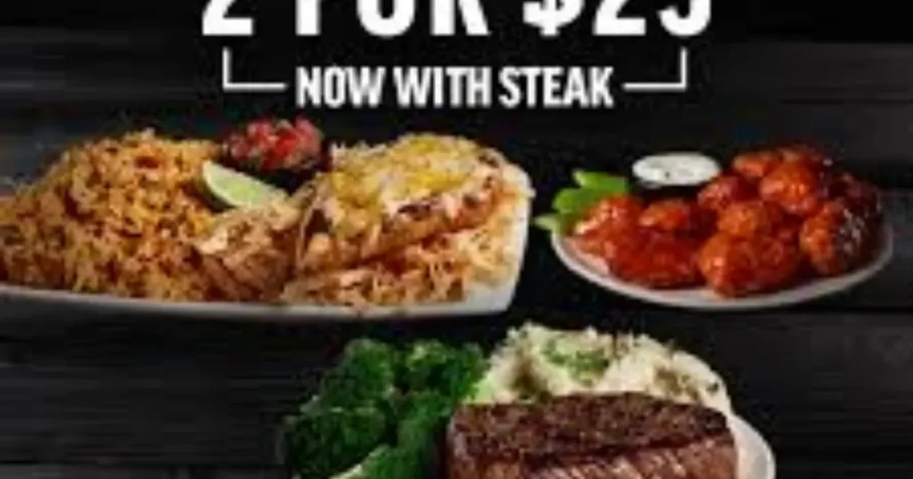 2 for $25 Applebee’s Menu With Prices