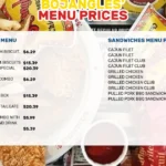 Bojangles Menu With Prices