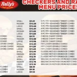 Checkers Menu With Prices