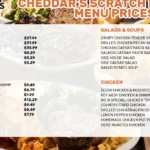 Cheddar’s Menu With Prices