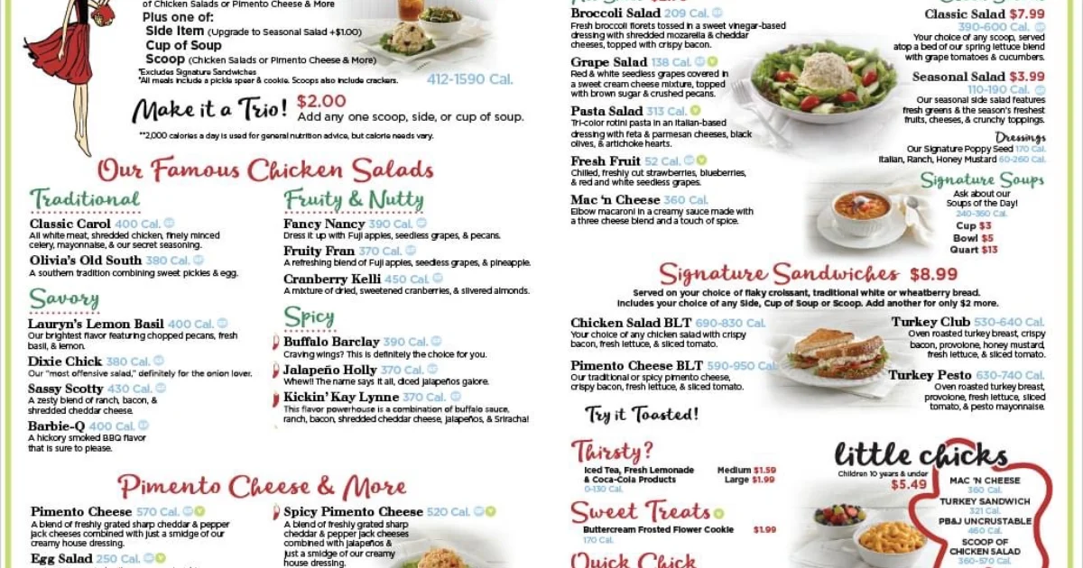 Chicken Salad Chick Menu With Prices