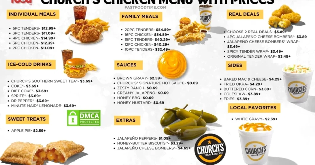 Church’s Chicken Menu With Prices