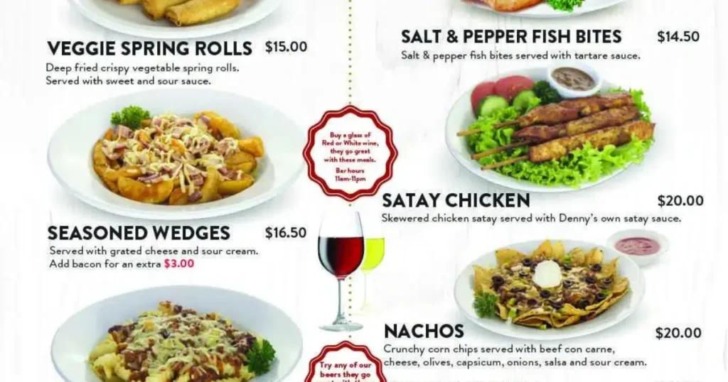 Denny’s Menu With Prices