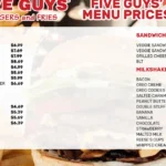 Five Guys Menu With Prices