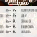 Panera Bread Menu With Prices