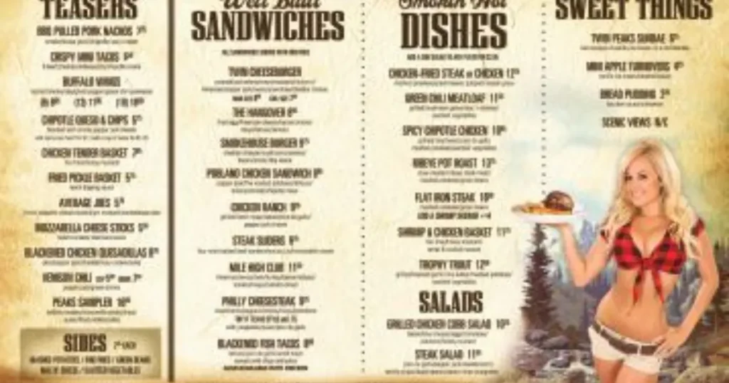 Twin Peaks Menu With Prices