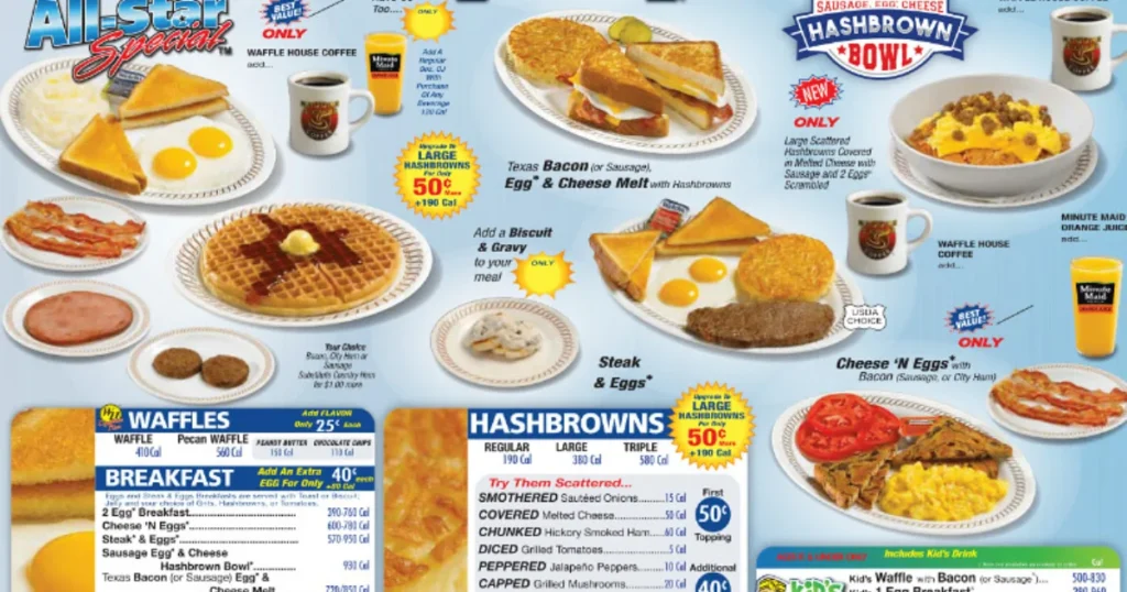 Waffle House Menu With Prices