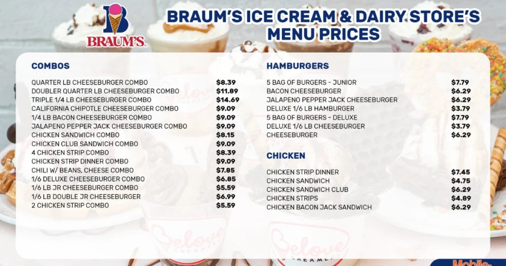Braum’s Menu With Prices