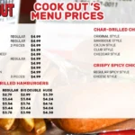 Cook Out Menu With Prices