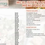 McAlister’s Menu With Prices