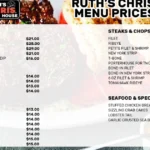 Ruth’s Chris Menu With Prices