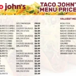 Taco John’s Menu With Prices